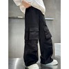 Jofemuho Boys Baggy Cargo Pants Multi Pocket Casual Trousers Streetwear