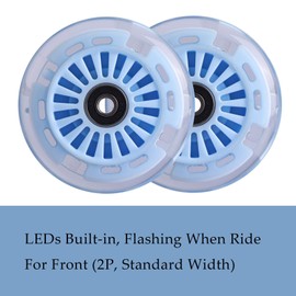 Wiggle Car Polyurethane Scooter Replacement Wheels Set Upgrades for Original Plasma Car / Lil Rider Ride-on Toys,Set of 4 (Sky Blue)