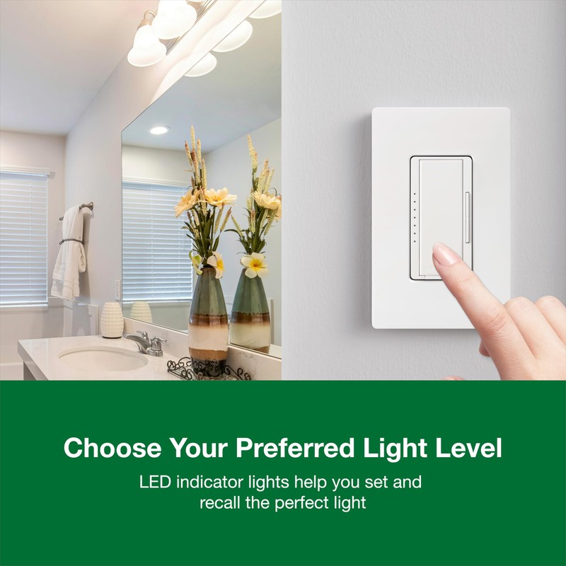 Lutron Maestro LED+ Dimmer Switch for Dimmable LED, Halogen and