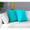 mixeoo Comfy Turquoise Throw Pillow Covers Decorative Square Solid Thick