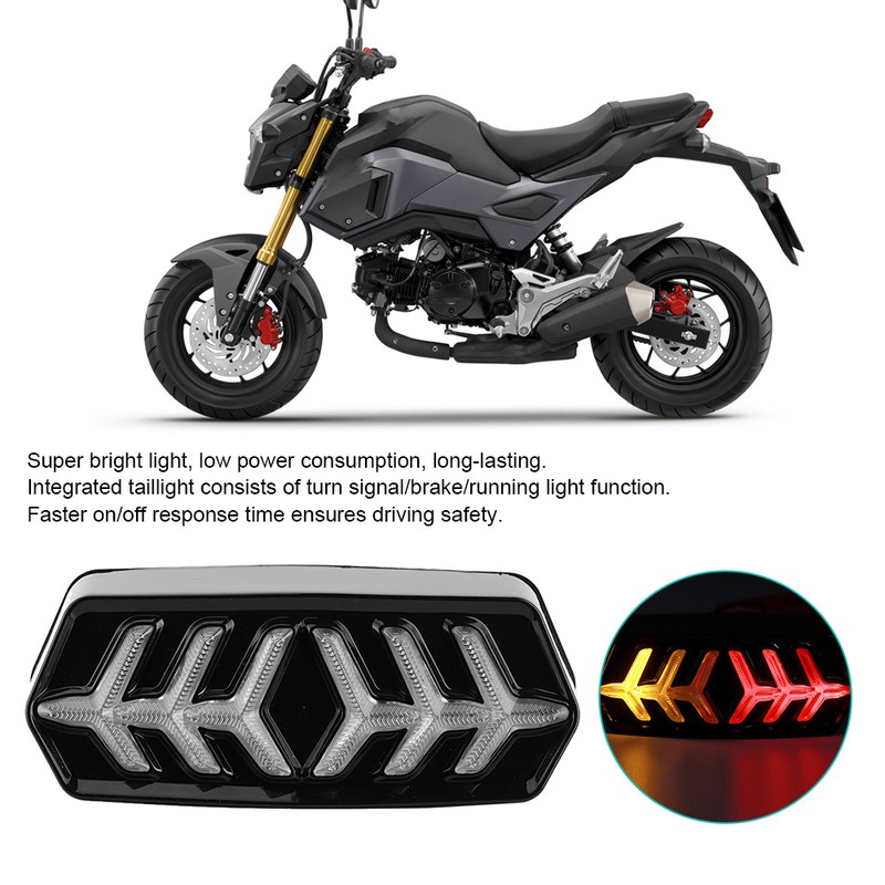Motorcycle Taillight Driving Turn Signal Brake Light Fit for Honda