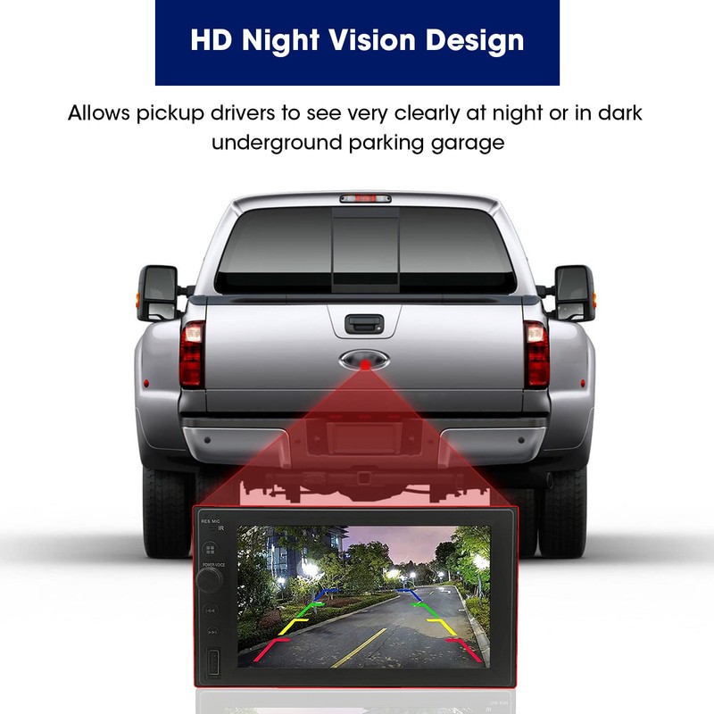 LEADSIGN Aftermarket Emblem Backup Camera for F150 F250 F350 F450