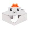 2Pcs Right Angle Clip Stainless Steel Mouth Closed 90 Degree