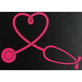 C60368 (Pink) Heart Stethoscope 7x5