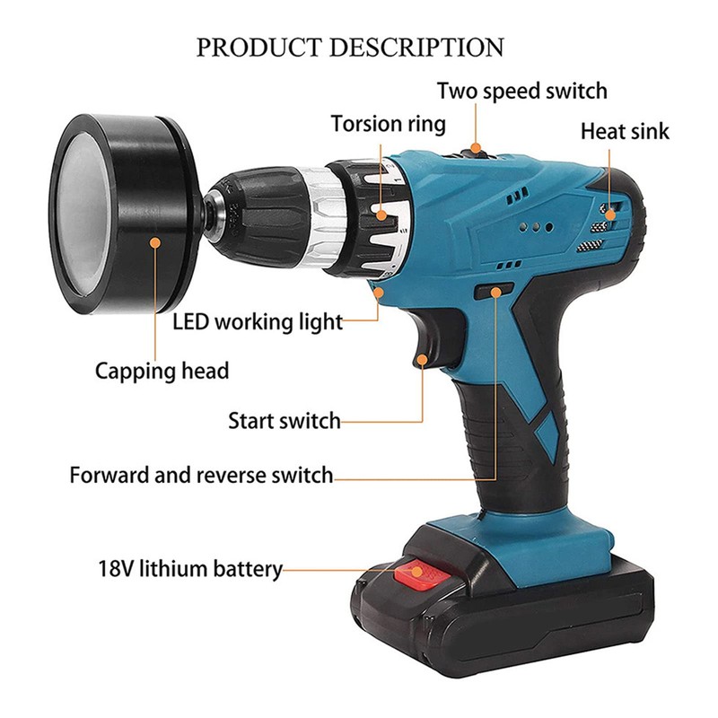 LOCADENCE Electric Capping Machine Bit, Waterproof Metal Bottle Capper Capping