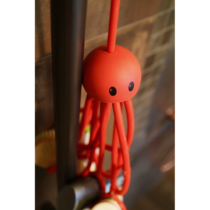 Formverket Octopus - Shower and gel shampoo holder, colour red