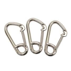 Scuba Choice Boat Marine Clip Stainless Steel Safety Spring Hook Carabiner, 3"