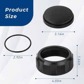 ArrogantF Salt Cell Cleaning Cap R0523000 Pool Filter Drain Cap Assembly Replacement for Zodiac Jandy CS/DEV/CV/CL Series Pool Filter Aquapure Salt Cell Cleaning Cap1 Pc