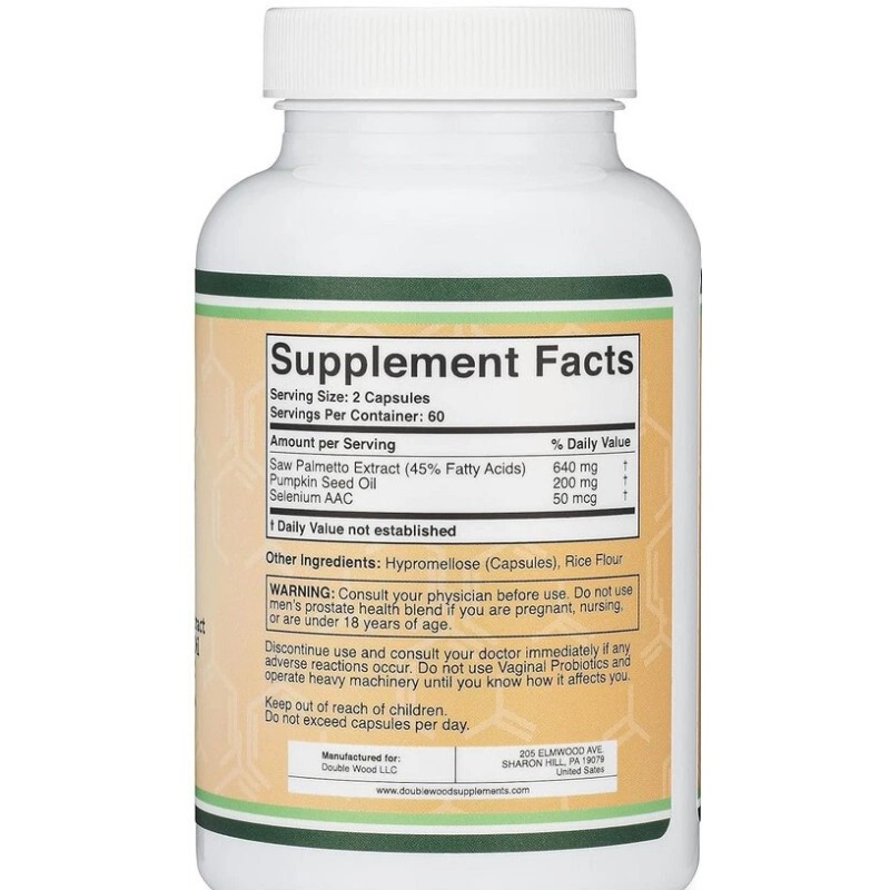 Double Wood Prostate Support (Expires: 06/2025)