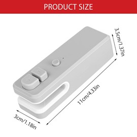 Bag Sealer Heat Seal 2 in 1 Mini Bag Sealer and Bag Cutter, Portable Vacuum Food Sealer Handheld Bag Sealer Machine, Heat Sealer Bag Sealing Machine for Plastic Bags Snack Bags Fresh Food Storage