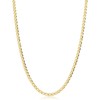 Solid 14k Yellow Gold Filled 3.4 mm Mariner Link Chain