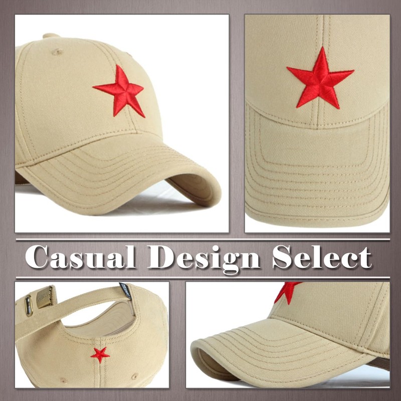 One Limitation CP417 Hat, Star Red, Simple, Brim, Cool, English