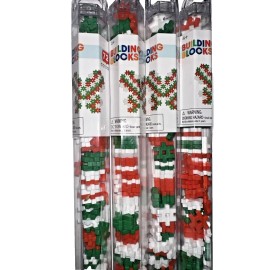 Anyko Lot of 4 (72/tube) Hashtag Building Blocks Teaching Supply Multicolored - Red/White/Green