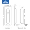 HOMOTEK 7 in Flush Pull Sliding Closet Door Handles 2