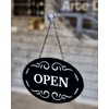 Prodotto Open Closed Aluminium Door Sign Double Sided Shop Coffee