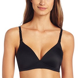 Leading Lady Women's Wireless Padded Nursing Bra, Black, 36C