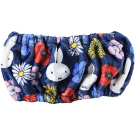 Marimo Craft DBM-934 Miffy Floral Hair Band, Navy, W9.8 x H2.2 inches (25 x 5.5 cm)