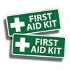 Real Sticky Green First Aid Sticker 1st Safety Alert OSHA