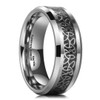 King Will Classic Tungsten Carbide Ring Inlay Celtic Knot 8mm
