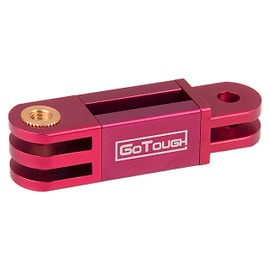 GoTough 45mm Red Extender Arm – Metal Straight Extension Arm Compatible with GoPro HERO3, HERO3+, HERO4, HERO5, HERO6, HERO7 2-Prong Mounting System