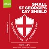 St Georges Day Decorations Window Sticker - St George Shield
