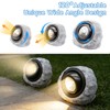 Vcdsoy Solar Powered Rock Lights Outdoor- 4 Pack Super Bright