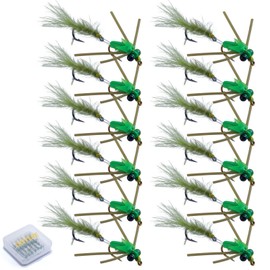 Goture Fly Fishing Flies, Damselflies Dragonflies Dry Wet Flies Streamers Nymphs for Fly Fishing,Trout Flies Fly Lures,Fly Fishing Assortment Kit for Bass Trout Steelhead Salmon,Fishing Gifts for Men