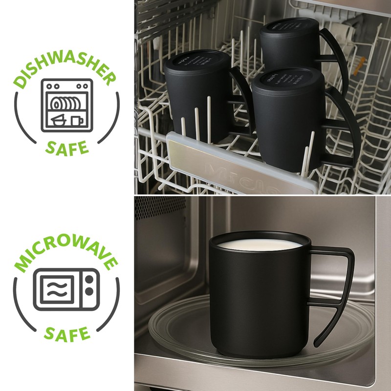 idea-station Plastic Camping Cups Set of 6 x 350 ml