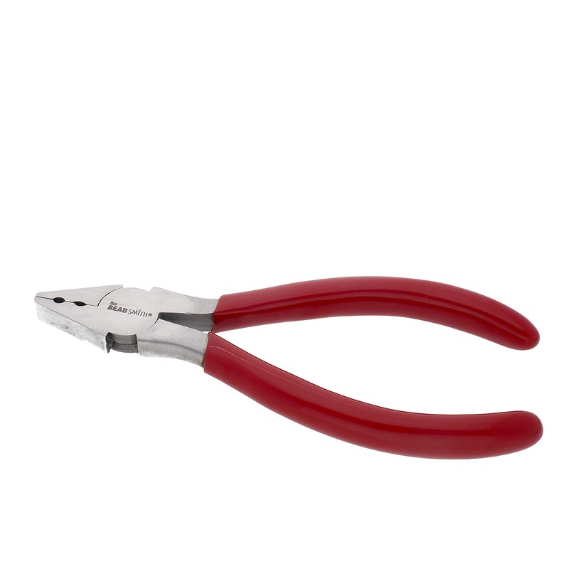 The Beadsmith Fold-Over Crimp Pliers for Leather, Suede, and Crimping,