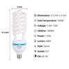 AQIRUI 2 x 135W Photography Light Bulb 5500K E27 Socket