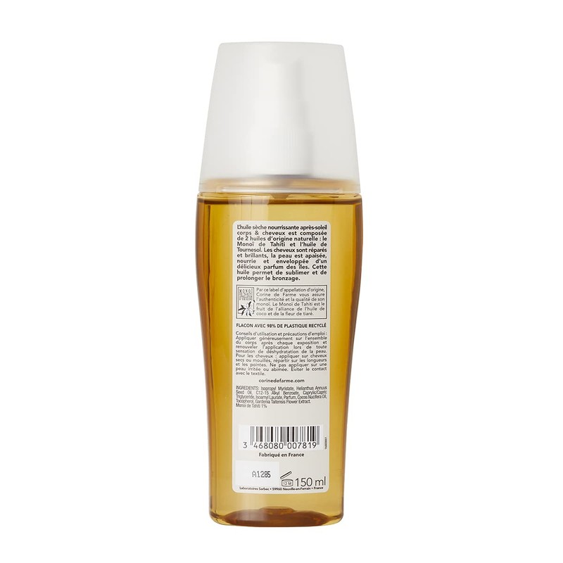 CORINE DE FARME Huile Nourrissante Apres-soleil Corps & Cheveux -