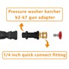 Fai Top Pressure Washer Gun Adapter with 1/4" Brass Female
