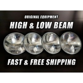 Vintage Original Parts OE Front Halogen Headlight Bulb for Oldsmobile 442 1964-1971 High & Low Beam x4