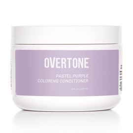 oVertone Haircare Color Depositing Conditioner - 8 oz Semi Permanent Hair Color with Shea Butter & Coconut Oil - Temporary Hair Color Dye - Vegan, Cruelty-Free - Pastel Purple