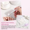 GEMSANVA 200Pcs Soft Nail Sponges Set,With Grabbing Pen & Clean