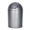 WENKO Swing top bin Economic in grey, PP, 20 x