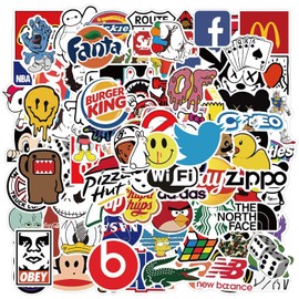 200 adesivi impermeabili iMaMa in vinile decorativo in stile graffiti per skateboard