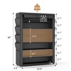VTRIN Shoe Rack with Cover, 7 Tier Shoe Organizer Storage