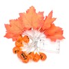 LED String Light Autumn Pumpkin Red Maple Leaves String Light