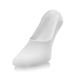 sesto senso Cotton Men's Seamless Trainer Socks Invisible 5 Pairs Short Socks No Show Socks, 5 Pairs - White