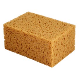 KIMISS Almohadilla de Esponja para automóvil, Herramienta de Limpieza de Lavado de Esponja Antideslizante de Mano de Forma Cuadrada para automóvil, Motocicleta (café)(1pc)