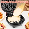 Mini Waffle Iron, Belgian Waffle Machine, Diameter 10 cm, 220