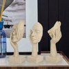 prosfalt 3 Pcs Thinker Statue,Modern Home Resin Sculptures,Collectible Figurines for