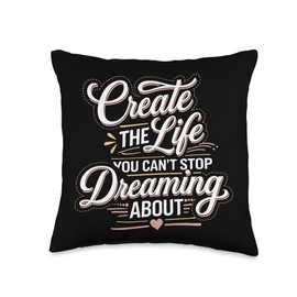 Vision Boarding Manifestation Goal Setting Dream Visualize Throw Pillow