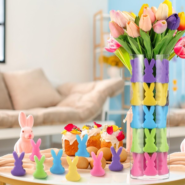 Briwooody Briwooody 80 Pieces Easter Vase Filler Decorations Easter Bunnies