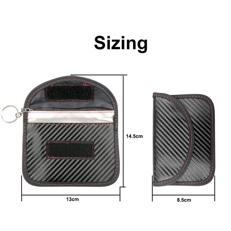 SDTEK Slim RFID Signal Blocking Wallet Pouch with Carbon Fibre