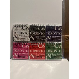 Magnetic Spiral Blank Note Pads - 6 Pack - 80 Sheets Per Tablet