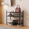Asiingkel Multi-Functional Metal Shoe Rack, Space-Saving, Perfect for Entryway, Closet,