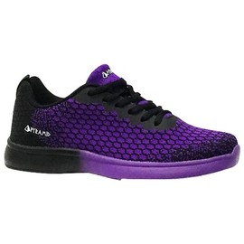 Pyramid Women's Path Lite Seamless Mesh Bowling Shoes - Black/Purple Size 10
