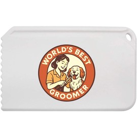 Azeeda 'World's Best Groomer' Plastic Ice Scraper (IC00045314)